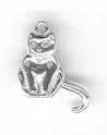 Sterling silver cat with moveable tail charm