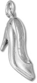 Sterling silver high heel pump charm