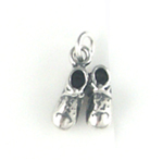 Silver Baby Shoes Charm