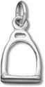 Sterling silver horse stirrup charm