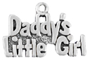 silver daddy's little girl charm