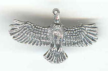Large Silver Eagle Pendant