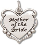 Sterling silver Mother of the Bride charm