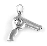 Sterling silver blow dryer charm