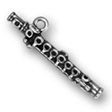 Silver flute charm