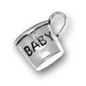 Silver Baby Cup Charm CF244 CH244