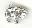 Sterling silver buffalo charm