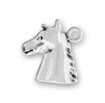 Sterling silver horse head charm
