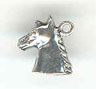 Sterling silver horse head charm