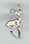 Sterling silver deer charm