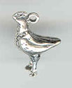 Sterling silver bird charm