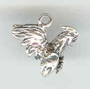 Sterling silver gamecock charm
