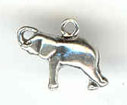 Sterling silver elephant charm