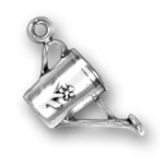 Sterling silver watering can charm