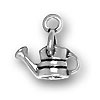 Sterling silver watering can charm