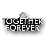 Sterling silver Together Forever charm