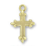 Gold vermeil small cross 