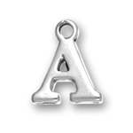 Silver Charm Letter A