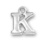 Silver Charm Letter K