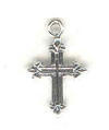 Tiny sterling silver cross charm