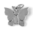 Silver Flat Butterfly Charm