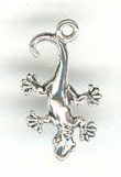 Sterling silver gecko charm