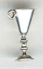 Sterling silver goblet charm