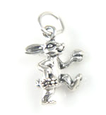 Sterling silver Easter bunny charm
