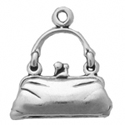 Sterling silver purse charm