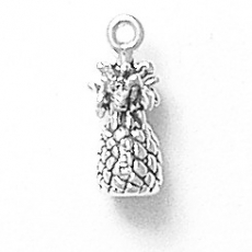 Sterling silver pineapple charm