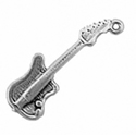 Silver electric guitar charm