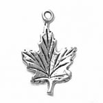 Sterling silver maple leaf charm