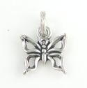 Silver Tiny Butterfly Charm