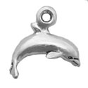Silver Tiny Dolphin Charm