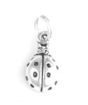 Silver Tiny Ladybug Charm