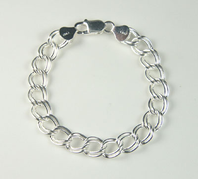 Traditional Classic Silver Charm Bracelet